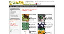 Desktop Screenshot of ferrisfarms.org