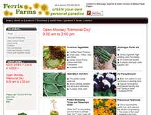 Tablet Screenshot of ferrisfarms.org